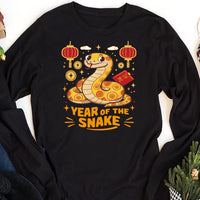 Year of the Snake Long Sleeve Shirt, Chinese New Year 2025 Shirt