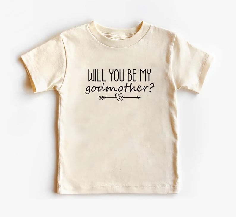 Will You Be My Godmother? Baby Shirt, Cute Pregnancy Announcement Baby Outfit