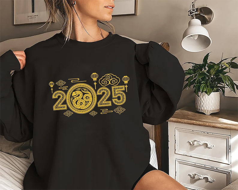 Year of the Snake Sweatshirt, 2025 Chinese New Year Sweatshirt