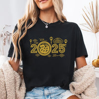 Year of the Snake Short Sleeve T-Shirt, Chinese New Year 2025 Shirt