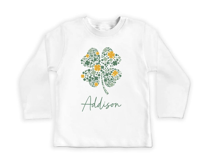 Personalized St Patrick's Day Baby Sweatshirt, Adorable Irish Outfit