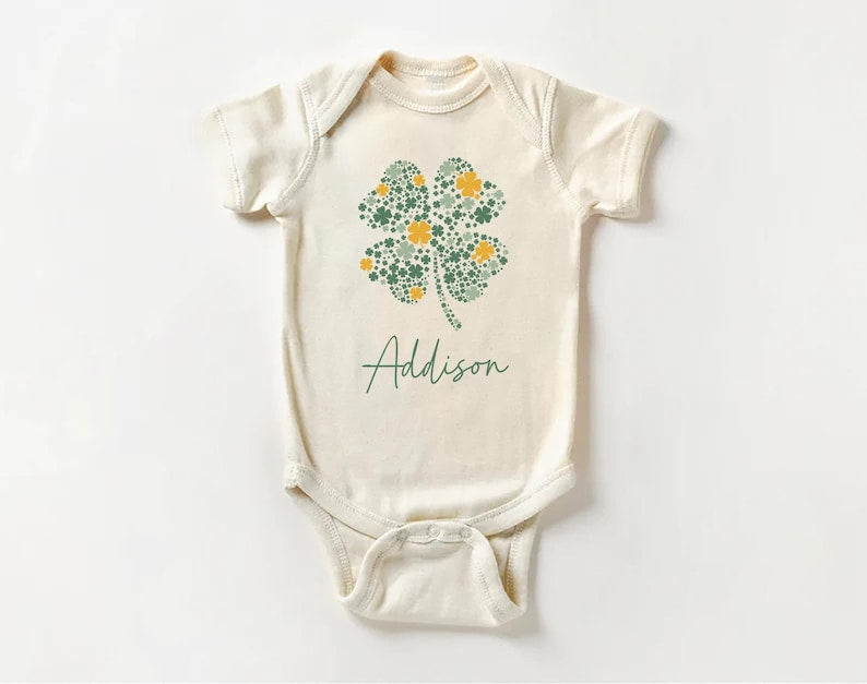 Personalized St Patrick's Day Baby Sweatshirt, Adorable Irish Outfit