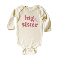 Big Sister Baby Shirt, Adorable Big Sister Gift for Girls, Pregnancy Announcement Pullover