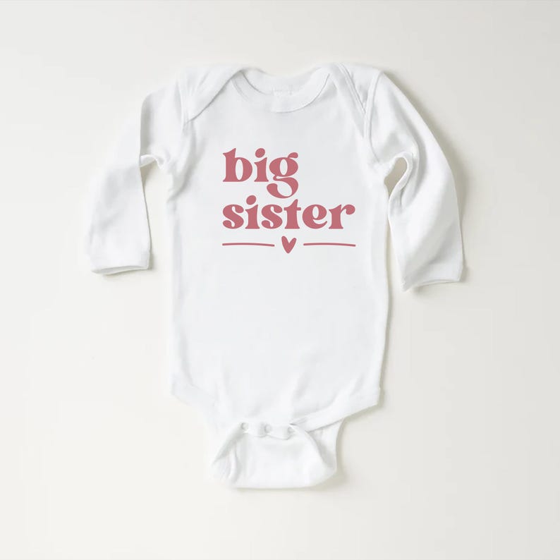 Big Sister Baby Sweatshirt, Adorable Big Sister Gift for Girls, Pregnancy Announcement Pullover