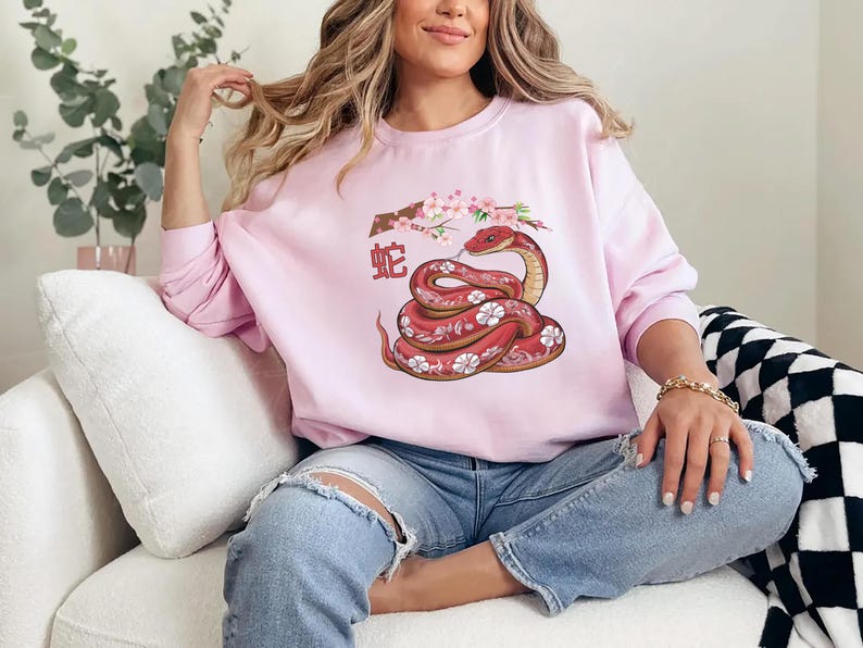 Year of the Snake Sweatshirt, 2025 Chinese New Year Sweatshirt