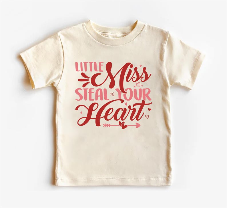 Little Miss Steal Your Heart Baby Sweatshirt, Valentine's Day Kids Outfit