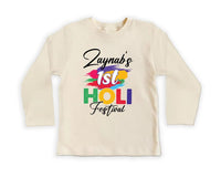 My 1st Holi Baby Sweatshirt, Holi Hai Festival Outfit