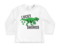 Lucky Saurus St. Patrick's Day Baby Shirt, Saint Patrick’s Day Gift