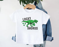 Lucky Saurus St. Patrick's Day Baby Shirt, Saint Patrick’s Day Gift