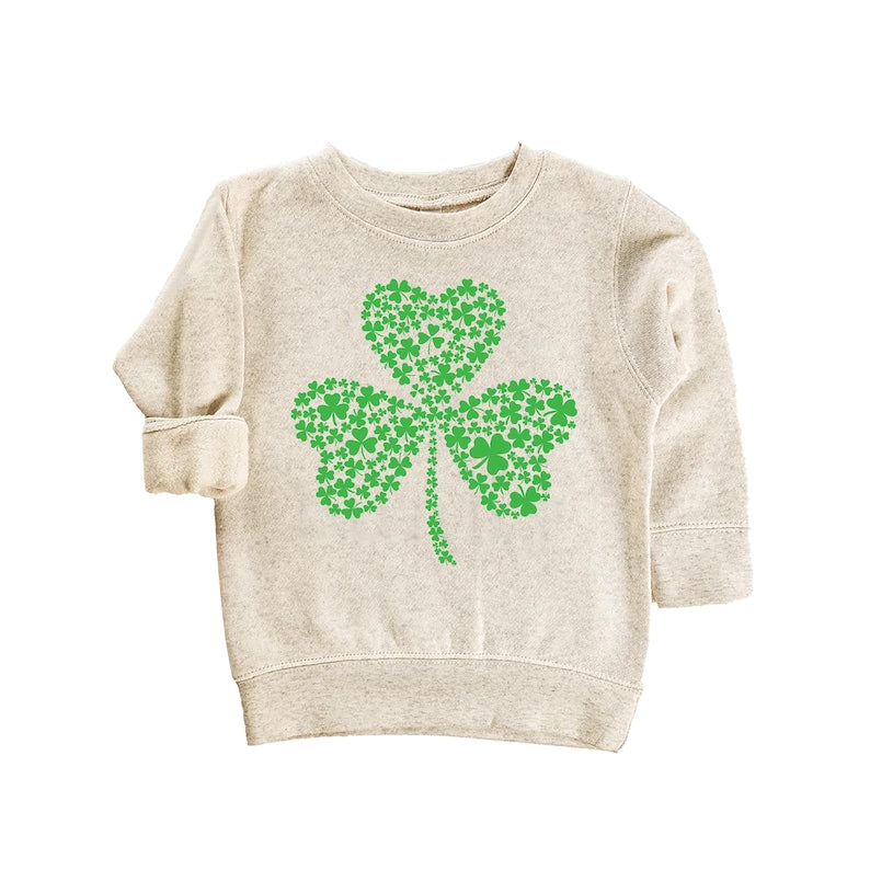 Irish Shamrock St Patrick's Day Baby Sweatshirt, Irish Pride St Patrick's Day Outfit