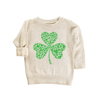 Irish Shamrock St Patrick's Day Baby Sweatshirt, Irish Pride St Patrick's Day Outfit