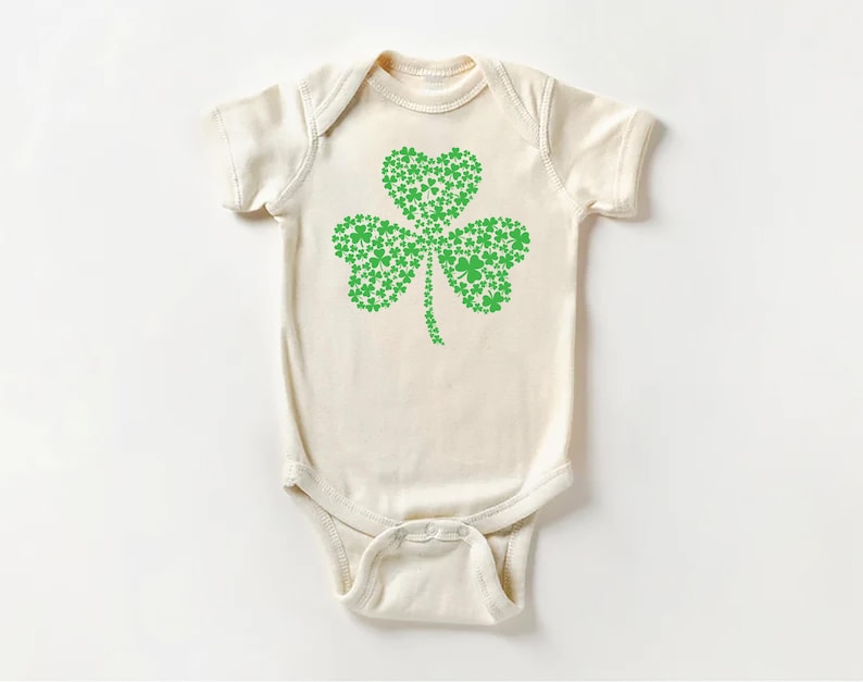 Irish Shamrock St Patrick's Day Baby Sweatshirt, Irish Pride St Patrick's Day Outfit