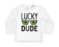 Lucky Dude St. Patrick's Day Baby Shirt, Fun St. Paddy's Gift