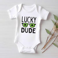 Lucky Dude St. Patrick's Day Baby Shirt, Fun St. Paddy's Gift