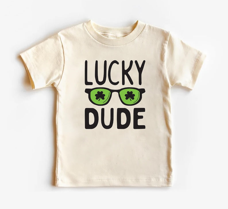 Lucky Dude St. Patrick's Day Baby Shirt, Fun St. Paddy's Gift