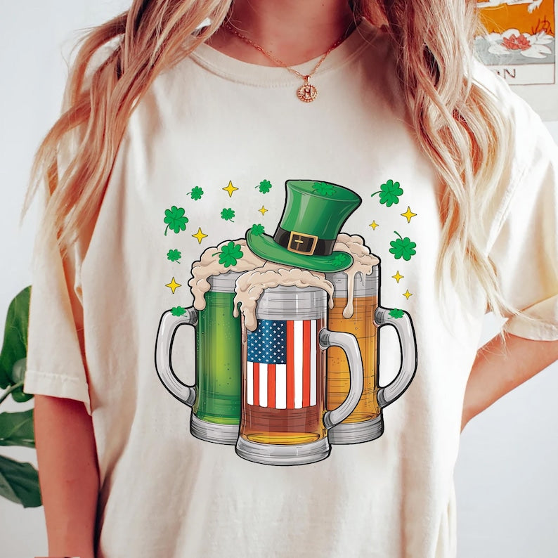 Irish Beer Short Sleeve T-Shirt, St. Patrick's Day Gift