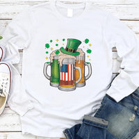 Irish Beer Long Sleeve Shirt, Irish Beer Party Gift