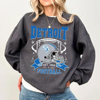 Detroit Football Vintage Sweatshirt, Classic Football Sweatshirt