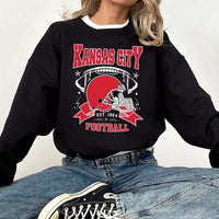 Kansas City Football Vintage Sweatshirt, Classic Football Sweatshirt