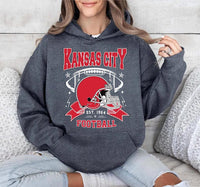 Kansas City Football Vintage Hoodie, Classic Football Hoodie