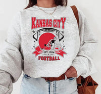 Kansas City Football Vintage Sweatshirt, Classic Football Sweatshirt