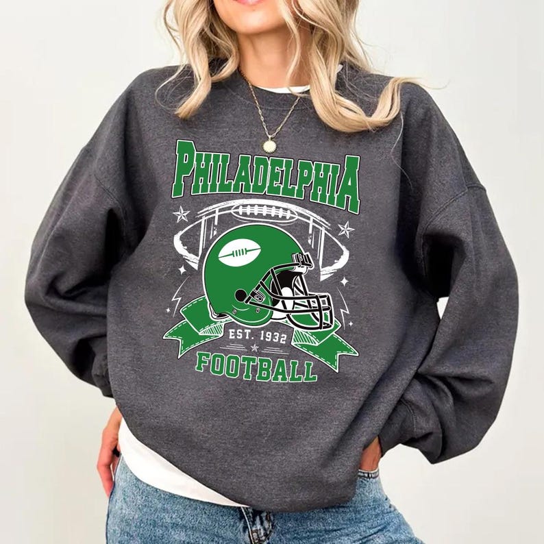 Philadelphia Football Vintage Sweatshirt, Classic Football Sweatshirt