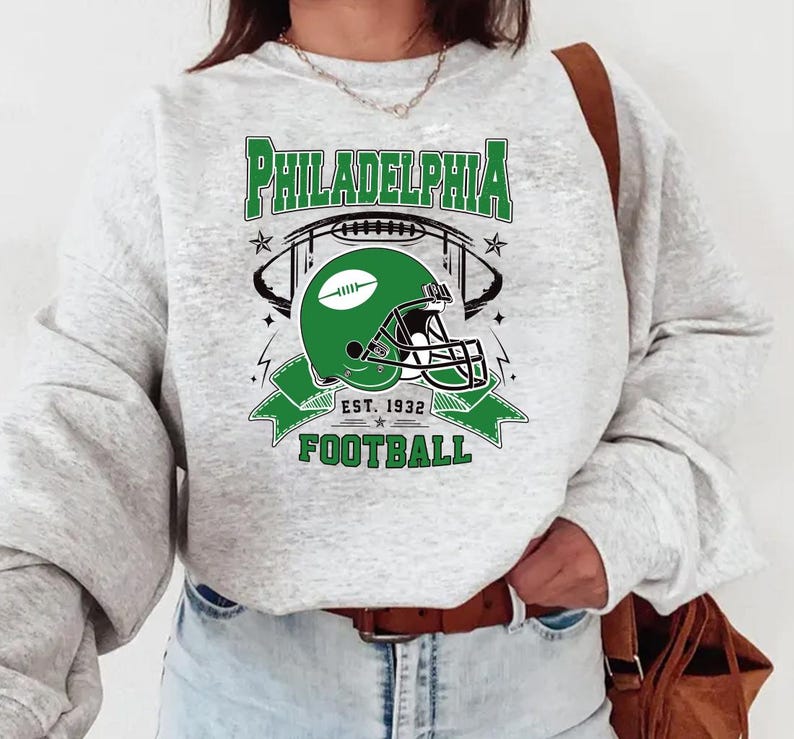 Philadelphia Football Vintage Sweatshirt, Classic Football Sweatshirt