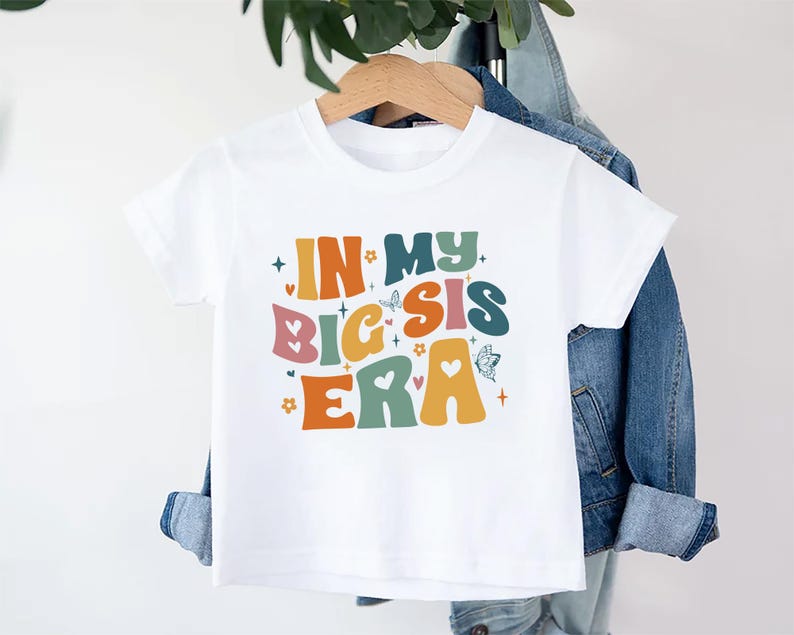 Big Sister Baby Sweatshirt, Big Sister Crew Neck, Adorable Gift for Girls