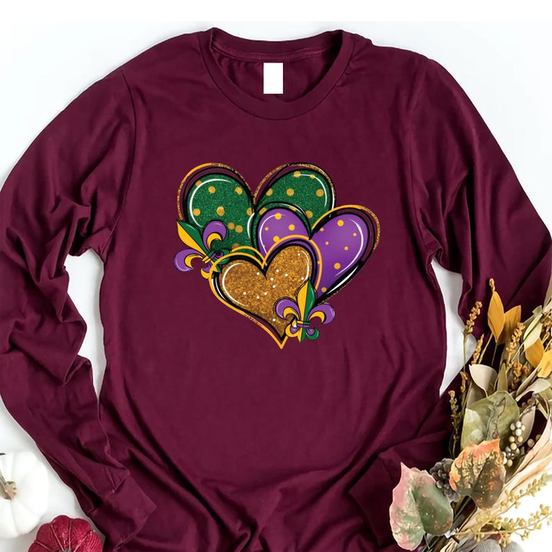 Happy Mardi Gras Long Sleeve Shirt, Mardi Gras Day Shirt