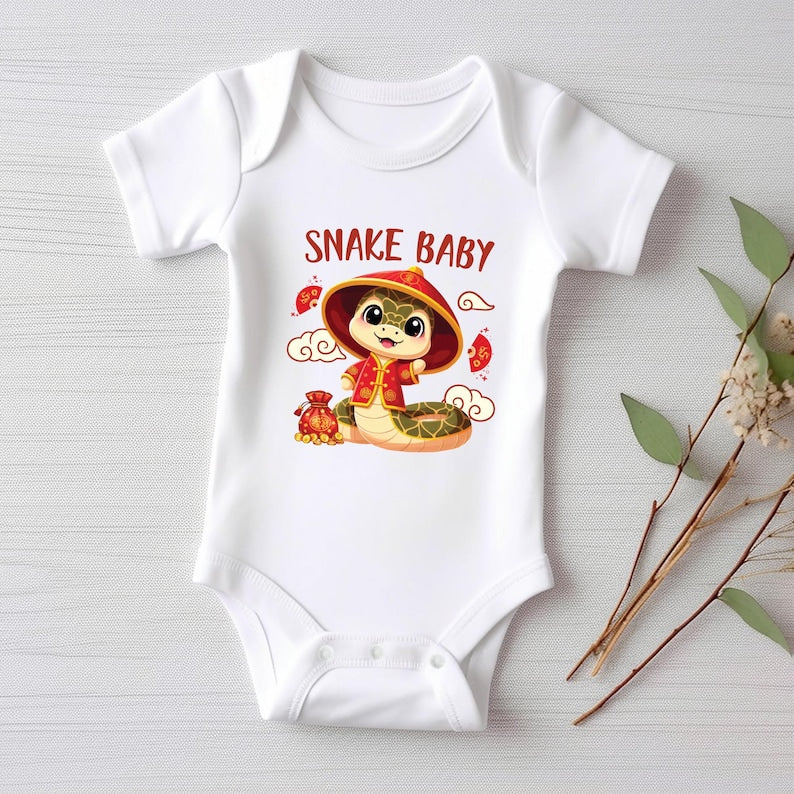 Happy New Year of The Snake Baby Bodysuit