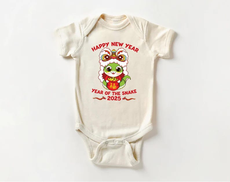 Happy New Year of The Snake Baby Sweatshirt