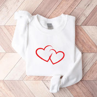 Valentine's Day Love Sweatshirt, Love Heart Graphic Sweatshirt