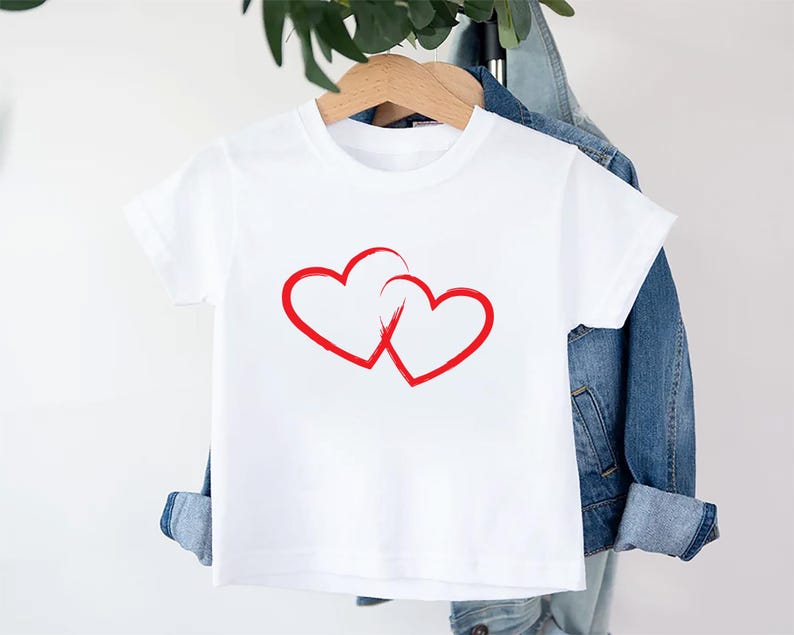 Valentine's Day Baby Shirt, Love Hearts Baby Outfit