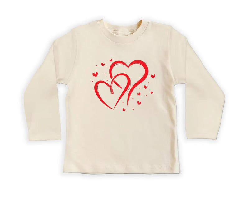 Valentine's Day Baby Sweatshirt, Love Hearts Baby Outfit