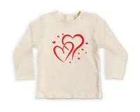 Valentine's Day Baby Sweatshirt, Love Hearts Baby Outfit