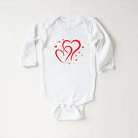 Valentine's Day Baby Sweatshirt, Love Hearts Baby Outfit