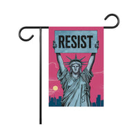 Statue of Liberty Resist Garden Flag, 12x18 Inch Double Sided, Resist Hate Flag, Anti-Trump, Pro Women's Rights Flag, Resist Racism Flag