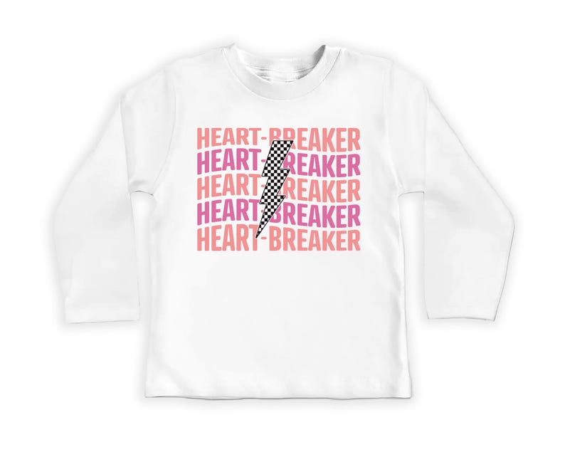 Heart Breaker Baby Shirt, Valentine's Day Kids Outfit