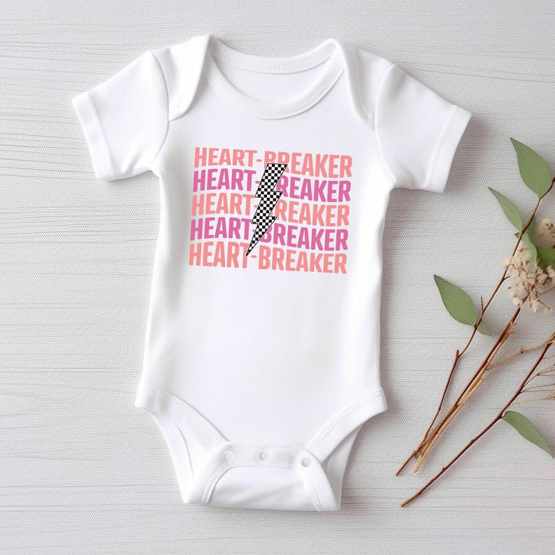 Heart Breaker Baby Shirt, Valentine's Day Kids Outfit