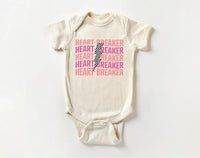 Heart Breaker Baby Shirt, Valentine's Day Kids Outfit