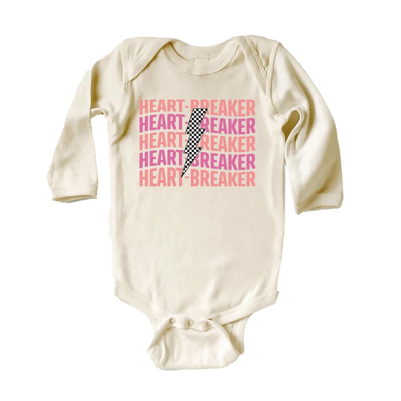 Heart Breaker Baby Shirt, Valentine's Day Kids Outfit