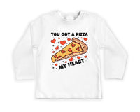 You Got A Pizza My Heart Baby Sweatshirt, Cute Valentine Day Kids Outfit