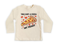 You Got A Pizza My Heart Baby Sweatshirt, Cute Valentine Day Kids Outfit