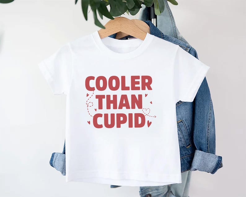 Cooler Than Cupid Baby Shirt, Cute Valentine Day Kids Outfit