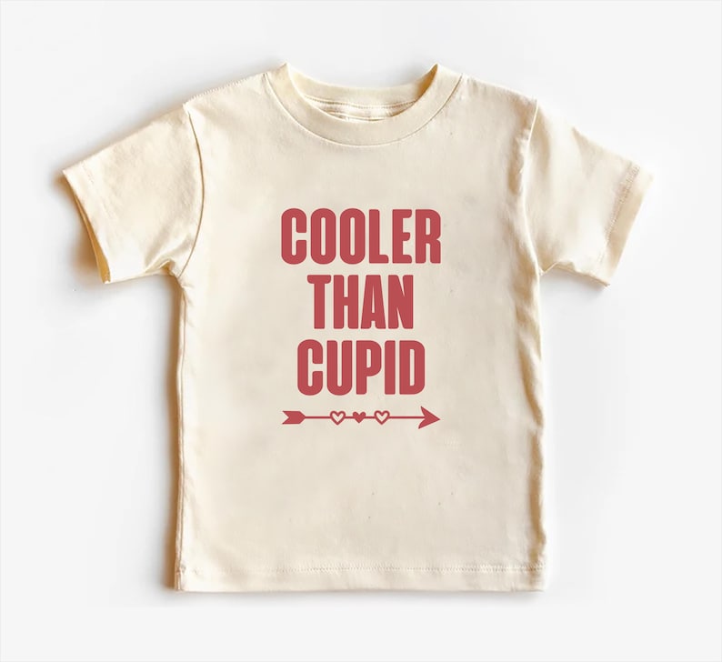 Cooler Than Cupid Baby Bodysuit, Cute Valentine Day Kids Outfit