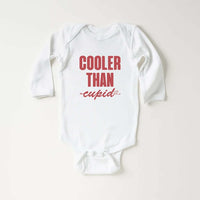 Cooler Than Cupid Baby Sweatshirt, Cute Valentine Day Kids Outfit