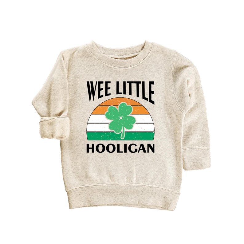 Wee Little Hooligan St. Patrick's Day Baby Sweatshirt