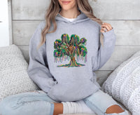 Mardi Gras Bead Tree Hoodie, Bead Tree Gift