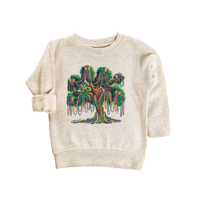 Mardi Gras Bead Tree Baby Bodysuit, Mardi Gras Festival Gift