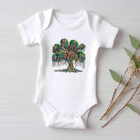 Mardi Gras Bead Tree Baby Bodysuit, Mardi Gras Festival Gift